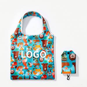 Bolsas de Compras Plegables Personalizadas al por Mayor, Bolsas de Poliester Impresas para Supermercado - Product Image 1