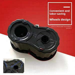 कारखाने मूल्य कस्टम राउंड मैजिक फ्लैट 360-डिग्री कताई पानी की सफाई स्पिन और घूमने की सुविधा के साथ जाने वाली बाल्टी फर्श मॉप सेट - Product Image 4