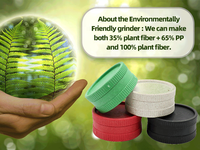 Accessoires pour fumeurs UKETA, logo personnalisé, moulin à herbes en chanvre de 63 mm et 54 mm, biodégradable, respectueux de l'environnement, moulin à herbes biodégradable