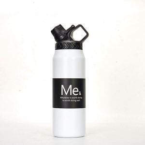 Bouteille de sport grande capacité 750 ml 950 ml en acier inoxydable 304, thermos isotherme avec couvercle anti-fuite et poignée - Product Image 4