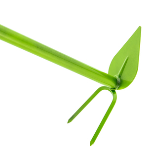 Tête de <span class=keywords><strong>houe</strong></span> à 2 lames en acier vert, outils à main pour ameublir le sol, jardinage, repiquage, jardin en plein air - Product Image 4