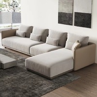 DIY Sofa Italienisches Modernes Ecksofa, Hochwertiger Stoff, Komfortables Sofa, Wohnzimmer-Möbelset, Hergestellt in China