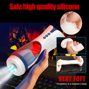 Otomatik Piston emme titreşim erkek Masturbator fincan yapay vajina kedi elektrikli Stroker seks oyuncakları erkekler için - Product Image 3