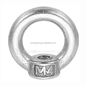 Écrous à œil de levage M4 en acier inoxydable de qualité industrielle, forme annulaire, à filetage femelle, pour quincaillerie de rigging - Product Image 3
