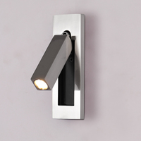 Lampe murale de lecture ZeroUNO, éclairage encastré réglable pour tête de lit avec interrupteur, lampe de chevet d'hôtel, applique murale moderne