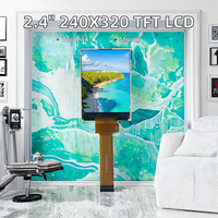 Écran LCD TFT 2,4 pouces 240x320 avec pilote ST7789P3, interface MCU 22 broches, 300 nits, écran IPS de marque BOE, rétroéclairage LED
