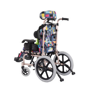 Fauteuil roulant léger pour enfants Paralysie cérébrale de bonne qualité pliable en aluminium de l'usine CE OEM pour le voyage - Product Image 6
