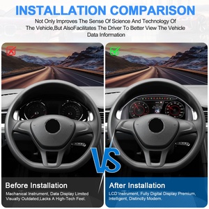 Navihua Linux System Carplay <b>Meter</b> Digital Cluster <b>Auto</b> Speedometer Gauge LCD Dashboard for Volkswagen VW Bora 2016-2018 - Product Image 4