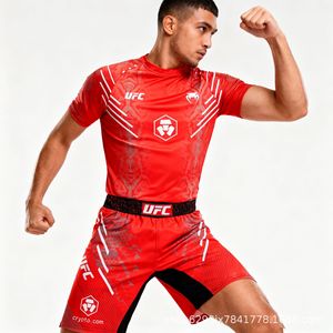 Conjunto de Boxeo y Sanshou UFC Venom, Artes Marciales Mixtas, <span class=keywords><strong>Kickboxing</strong></span> Freestyle, <span class=keywords><strong>Ropa</strong></span> Deportiva para Hombre y <span class=keywords><strong>Mujer</strong></span>, MMA, Alta Elasticidad, Secado Rápido - Product Image 3