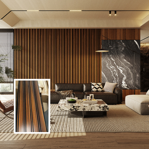 Nóng bán 9mm rãnh wallpanel gỗ không thấm nước PVC Trần bảng đen <span class=keywords><strong>v</strong></span>àng đá cẩm thạch lưới chống cháy Trần - Product Image 6