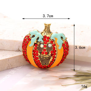 Rétro Fantôme Citrouille <span class=keywords><strong>Pirate</strong></span> Sorcière Diamant <span class=keywords><strong>Chapeau</strong></span> Halloween Alliage Charmes pour Cas Junk <span class=keywords><strong>DIY</strong></span> Pince À Cheveux Accessoires Décoration - Product Image 6