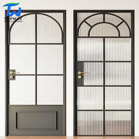 Puerta Francesa Moderna de Aluminio de la Mejor Calidad, Diseño Moderno Francés, Impermeable, para Uso en Interiores de Hoteles, Comedores y Villas