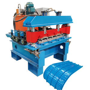 Kunden spezifische Crimp dach Stahlblech Rollen form maschine Metall Penal Curving Tile Making Machinery - Product Image 1