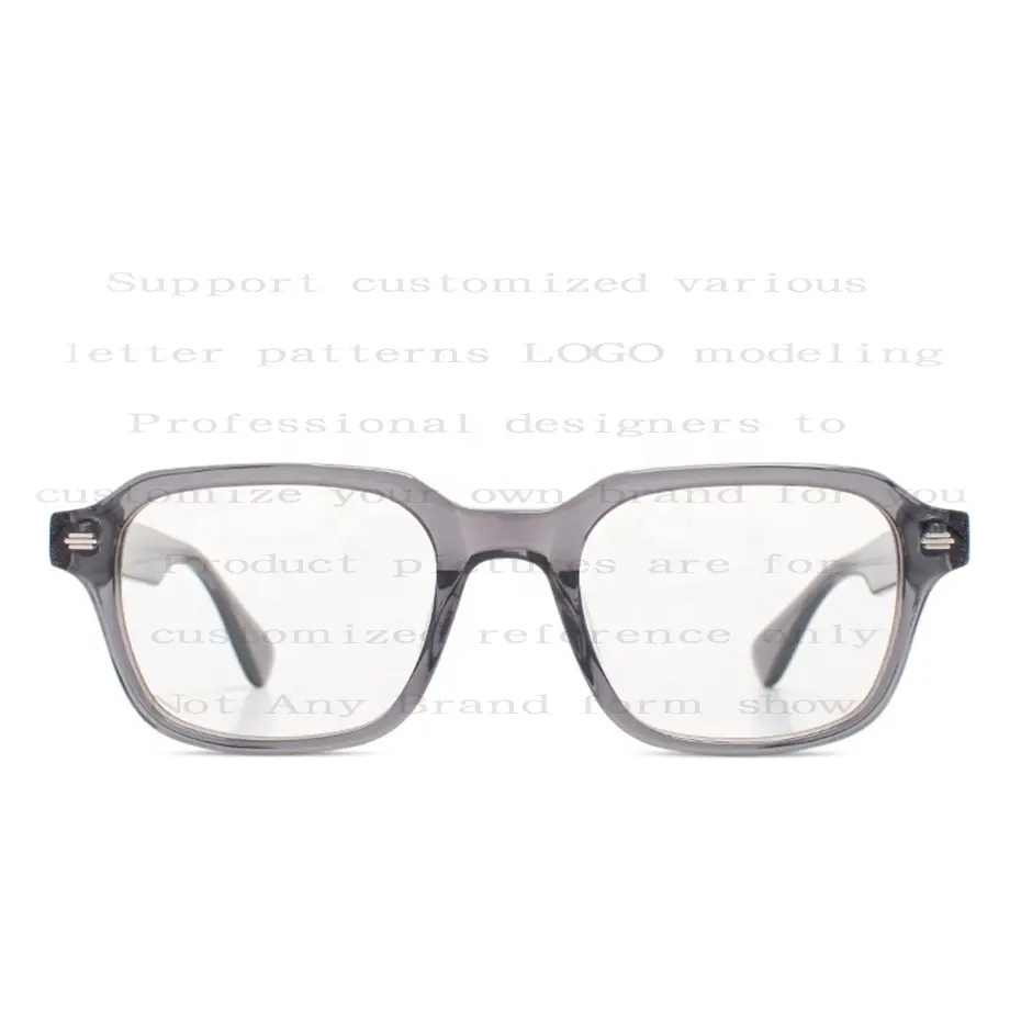 NOUVEAU Lunettes de vue unisexes en acétate fabriquées à la main avec montures de lunettes personnalisées pour hommes et femmes