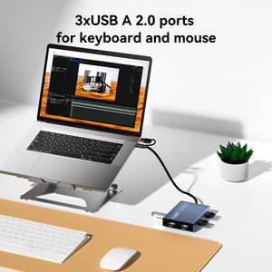 Displaylink Acasis <span class=keywords><strong>USB</strong></span> để <span class=keywords><strong>2</strong></span> <span class=keywords><strong>HDMI</strong></span> & 3 cổng <span class=keywords><strong>USB</strong></span>-A, <span class=keywords><strong>HDMI</strong></span> <span class=keywords><strong>adapter</strong></span> 4K 60Hz, 100W PD sạc, DisplayLink cho Mac - Product Image 3