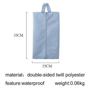 Sac à chaussures de voyage portable et étanche personnalisable avec fermeture éclair et sangle de transport – Vente en gros - Product Image 2