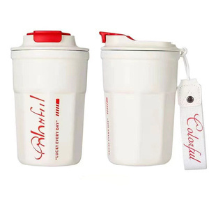 Vaso Térmico Personalizado con Logotipo para Café, Antiderrames, 350 ml, Doble Pared, Acero Inoxidable 18/8 de Grado Alimenticio, Ecológico, Aislado al Vacío - Product Image 1
