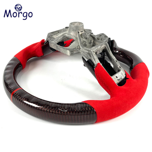 Volant personnalisé en fibre de carbone forgée rouge avec LED pour <span class=keywords><strong>Ford</strong></span> <span class=keywords><strong>Mustang</strong></span> S550 5.0L <span class=keywords><strong>GT</strong></span> <span class=keywords><strong>V8</strong></span> Shelby Mach 1 RTR 2015-2023 - Product Image 6