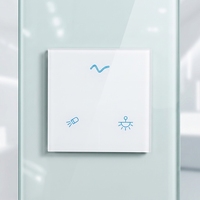 Customized 1.5mm Switch Tempered Glass Light Switch Touch Panel Glass,Electrical Wall Switches Glass Panel