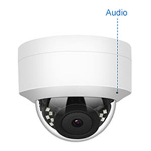 VCA AIスマート5/6MP <span class=keywords><strong>2</strong></span>.8mm IR CCTVセキュリティ内蔵マイクOEM IP66ドームPOEネットワークIPカメラNDAA対応 - Product Image 3