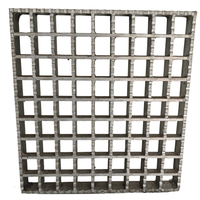 Grille en acier inoxydable dentelée, robuste, antidérapante, pour passerelles extérieures, plateforme de circulation, galvanisée à chaud, confortable pour la marche