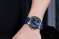 Montres de sport en silicone tendance MEGIR 2106, montres à quartz pour hommes, montre-bracelet avec date automatique, montre électronique multifonctionnelle, logo personnalisé