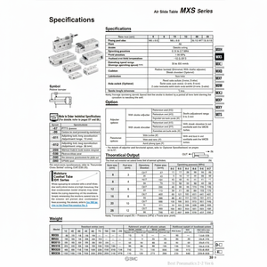 SMC Pneumatics Air Slide Table (Tabla de deslizamiento de aire) - Product Image 1