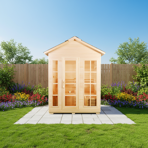 ห้องซาวน่าอบไอน้ำแบบเปียกพร้อมเตาฮาเวียการบำบัดด้วยไม้สไตล์ดั้งเดิมใช้ในสปาปรับแต่งตามต้องการ - Product Image 1