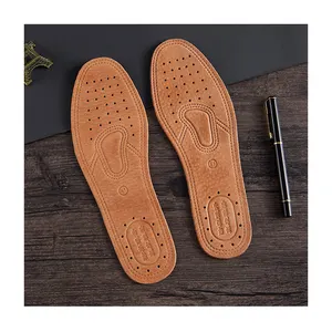 نعال جلد طبيعي من جلد البقر للأحذية للرجال والنساء، مريحة ومزيلة للروائح، نعال داخلية كاجوال للقدم من الجلد الأصلي عالي الجودة - Product Image 1
