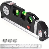 Niveau laser infrarouge 3-en-1 de qualité industrielle, multifonctionnel, avec support vertical et horizontal, faisceau vert, pour le bricolage