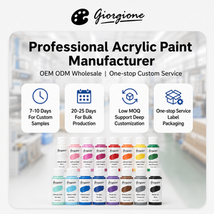 Peintures acryliques Giorgione personnalisables, 16 couleurs, 59 ml, prêtes à être expédiées, vente en gros, directement de l'usine, peintures acryliques pour artistes - Product Image 5
