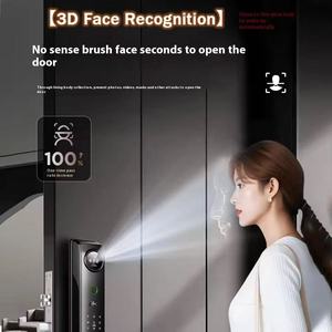 Interphone vidéo entièrement automatique avec intelligence artificielle, déverrouillage par empreinte digitale et carte, reconnaissance faciale 3D, serrure intelligente WiFi Tuya avec caméra - Product Image 4