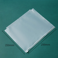 Enveloppes en plastique à fermeture éclair, format A4 B5, mat, auto-scellantes, pochettes givrées, vente en gros
