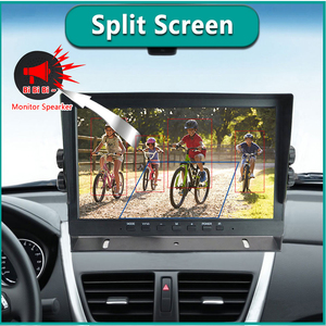 Smartour 10 Inch 2CH Split Screen Blind Spot BSD Alarm Onboard <strong>DVR</strong> Video Recorder <strong>Monitor</strong> AHD 1080P Camera Night Parking Line - Product Image 3