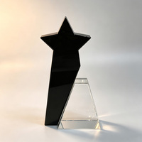 Nouveau design noble : Trophée étoile en cristal vierge exquis pour cérémonie d'entreprise, souvenir ou cadeau