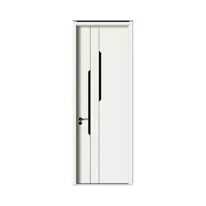 Cheap Water Resistant Decorative Frosted Interior Types Bathroom Exterior WPC Commercial Door