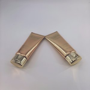 D40mm 100ml Aluminum <b>Plastic</b> Oval <b>Tube</b> With Oval Flip Cap Cosmetic Packaging for Skin Care High Glossy ABL <b>Plastic</b> Empty <b>Tube</b> - Product Image 5