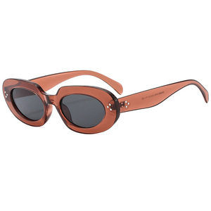 Lunettes de soleil ovales à monture complète UV400, mode décontractée, unisexe, protection solaire pour adultes - Product Image 4
