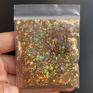 10g全息厚实混合闪光亮片宽松六角钉闪光散装指甲