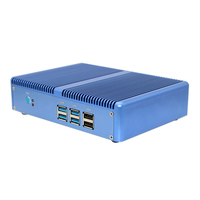 PC Mini Tanpa Kipas In-tel Core I3-6006U Gigabit LAN HD VGA Dual Shell Beroperasi 24 Jam Komputer Mikro untuk Kantor Hotel