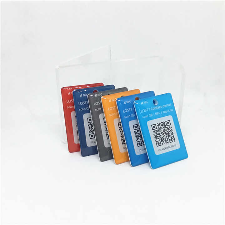 QR Code and URL Programmable N-tag216 888bytes Epoxy Nfc Pet ID Tag for Dog / Cat Track