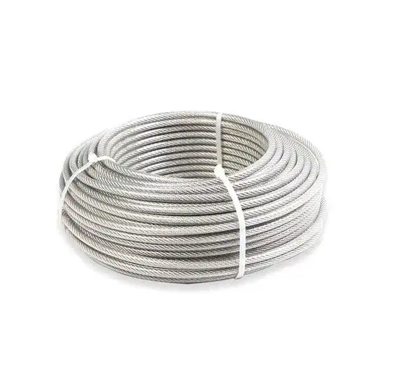 High quality 6x19s+fc Steel Cable Plastic Covered Pvc Coated Steel Wire Rope