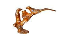 Sculpture décorative moderne en aluminium d'oiseaux et d'animaux, figurine en métal, décoration de table, objet décoratif pour la décoration de maison de luxe
