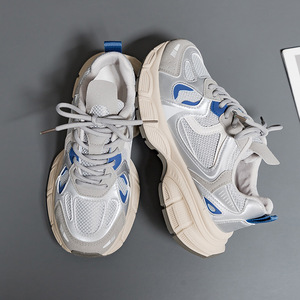 Baskets plateforme pour femmes 2023, nouvelles chaussures de sport décontractées respirantes en maille pour l'automne, rehaussantes, style rétro, toutes occasions 1103 - Product Image 6