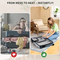 Sac de rangement professionnel réutilisable étanche IPX8 avec fermeture éclair, sacs sous vide durables et peu encombrants pour les essentiels de voyage