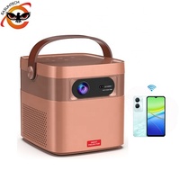Projecteur numérique intelligent portable EASUNTECH M2 avec batterie, HD 1080p, 3D, TV, LED extérieur, Android 4K, DLP, mise au point automatique pour chambre à coucher