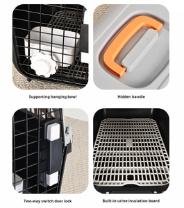 Joymay taşınabilir evcil hayvan taşıyıcı torba ile Metal kapı köpek taşıma taşıyıcı kutu kase havayolu nakliye onaylı seyahat evleri kafesleri - Product Image 5