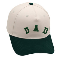 Gorra de Papá Vintage de Dos Tonos con Letra DAD Bordada en 3D, Gorra Trucker de 5 Paneles de Algodón Lavado con Visera Curva de Alta Calidad para Hombres y Mujeres