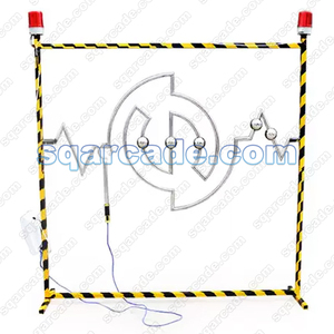 कस्टम डिय विशाल इलेक्ट्रिक मनोरंजन पार्क टाइमर संवादात्मक चुनौती प्रतिक्रिया तालिका शीर्ष माज़ तार तार स्थिर हाथ खेल मशीन - Product Image 2