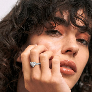 Trendiger Asche-Ring für Menschen und Haustiere, personalisierbar, Edelstahl, vergoldet, Herz-Urnen-Schmuck, Damen, Großhandel - Product Image 5
